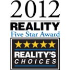 2012 Reality Five Star Award