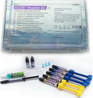 AELITE LS POSTERIOR STANDARD KIT стандартный НАБОР для боковых зубов - композитная реставрационная система:

AELITE Aesthetic Enamel - высокоэстетичный упрочненный наногибридный композит (2 шпр. по 4 гр) цвета А1, А2,
AELITE LS Posterior - высоконаполненный низкоусадочный композит для боковых зубов (3 шпр. по 4гр) цвета А1, А2 и С2,
UNI-ETCH 32% с БАХ - полугелевая протравка (1 шпр. по 5 гр),
ONE-STEP PLUS - универсальный наполненный адгезив (1 бут. 2 мл),
BisСover LV - жидкий герметик-полировщик (1 бут. 0,5 мл),
MODELING RESIN - моделировочная смола (1шпр 1,5 гр),
Аксессуары,
Инструкция
