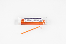 Applicators (Regular) - аппликаторы (микробраш) для нанесения протравочных гелей, бондинга, жидкотекучих материалов и т.д., размер Regular, диаметр 2 мм, 25 шт, оранжевые